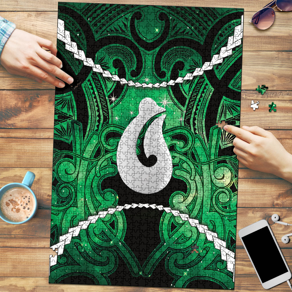 Maori Matariki Hei Matau Kakariki Puzzle Maori Kowhaiwhai Pattern Galaxy