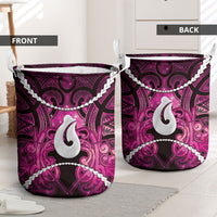 Maori Matariki Hei Matau Mawhero Laundry Basket Maori Kowhaiwhai Pattern Galaxy