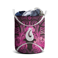 Maori Matariki Hei Matau Mawhero Laundry Basket Maori Kowhaiwhai Pattern Galaxy