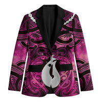 Personalised Maori Matariki Hei Matau Mawhero Blazer Maori Kowhaiwhai Pattern Galaxy