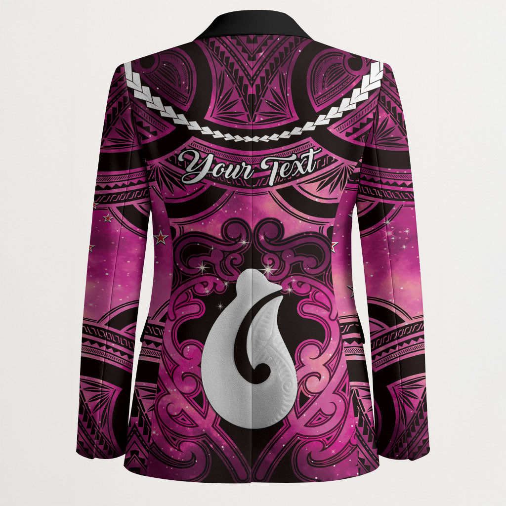 Personalised Maori Matariki Hei Matau Mawhero Blazer Maori Kowhaiwhai Pattern Galaxy