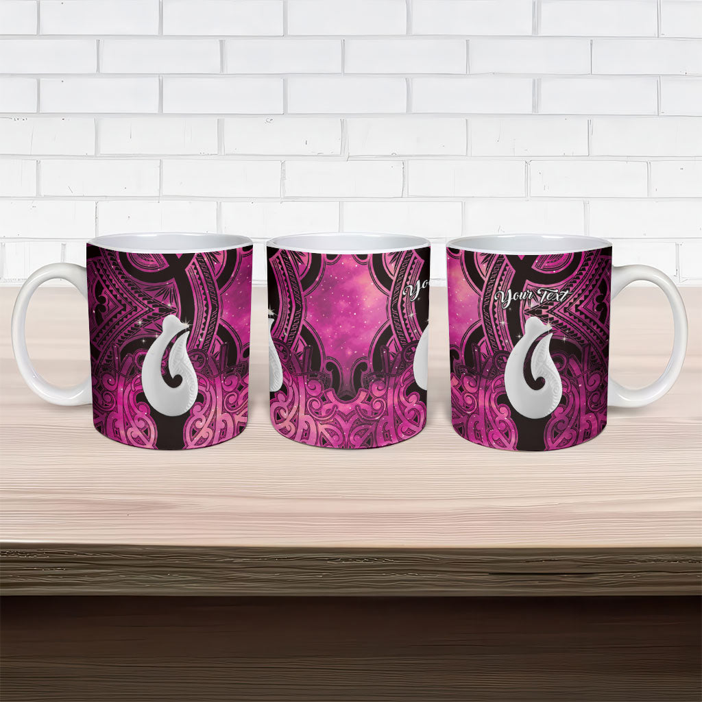 Personalised Maori Matariki Hei Matau Mawhero Ceramic Mug Maori Kowhaiwhai Pattern Galaxy
