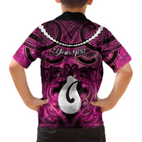 Personalised Maori Matariki Hei Matau Mawhero Family Matching Summer Maxi Dress and Hawaiian Shirt Maori Kowhaiwhai Pattern Galaxy LT01 - Polynesian Pride