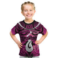 Personalised Maori Matariki Hei Matau Mawhero Kid T Shirt Maori Kowhaiwhai Pattern Galaxy