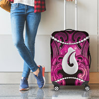 Maori Matariki Hei Matau Mawhero Luggage Cover Maori Kowhaiwhai Pattern Galaxy