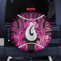 Maori Matariki Hei Matau Mawhero Spare Tire Cover Maori Kowhaiwhai Pattern Galaxy