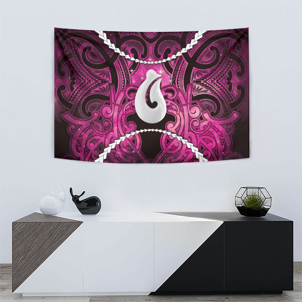 Maori Matariki Hei Matau Mawhero Tapestry Maori Kowhaiwhai Pattern Galaxy LT01 - Polynesian Pride