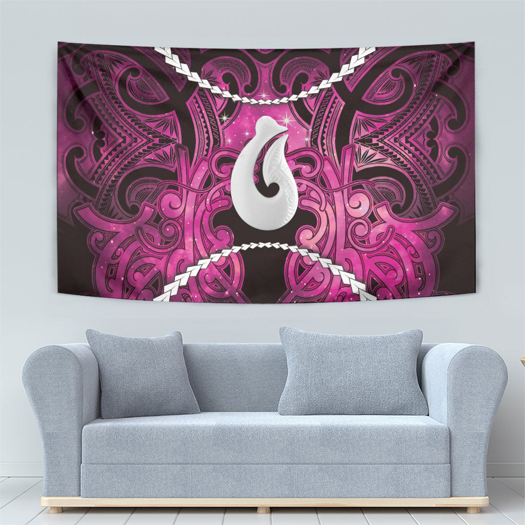 Maori Matariki Hei Matau Mawhero Tapestry Maori Kowhaiwhai Pattern Galaxy LT01 - Polynesian Pride