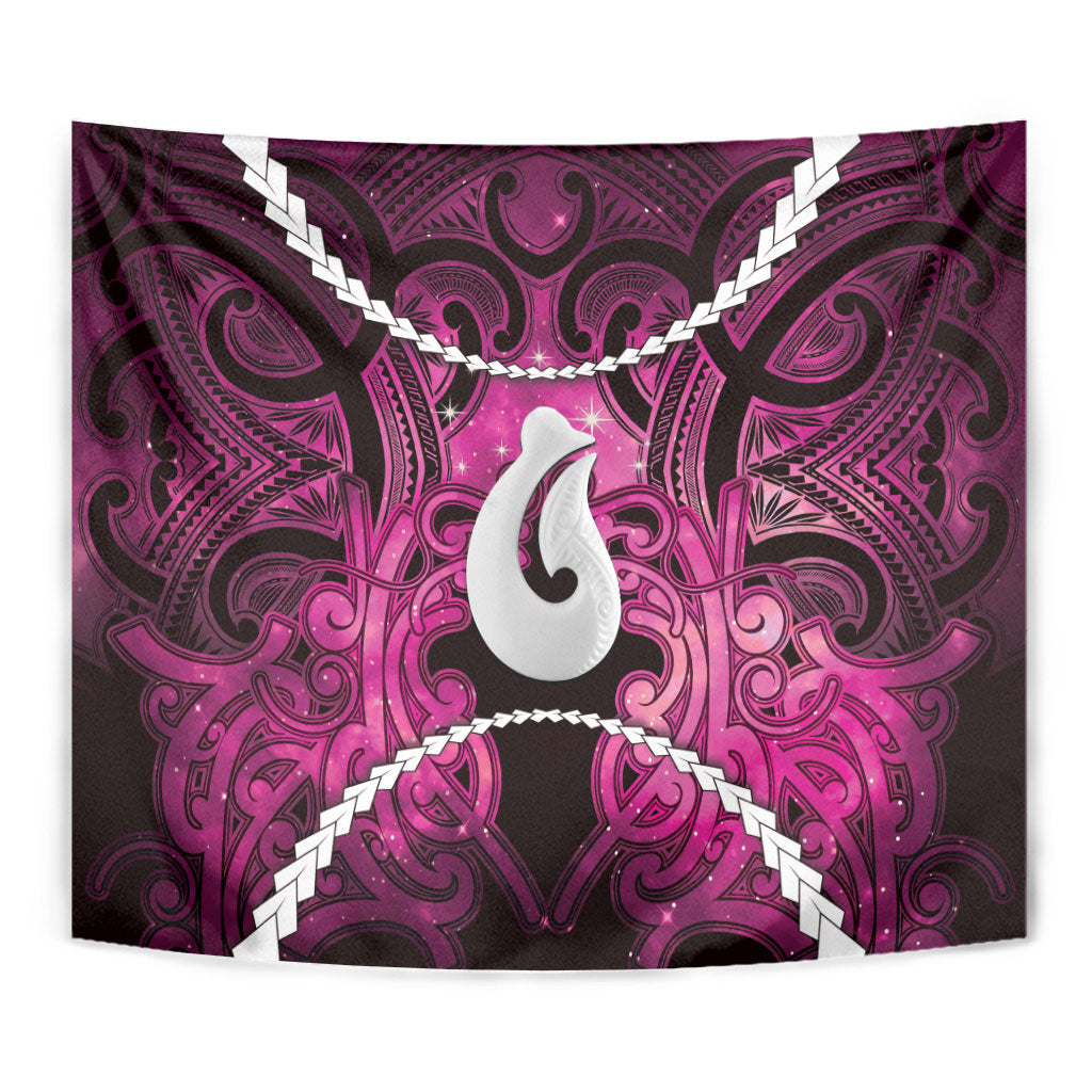 Maori Matariki Hei Matau Mawhero Tapestry Maori Kowhaiwhai Pattern Galaxy LT01 - Polynesian Pride