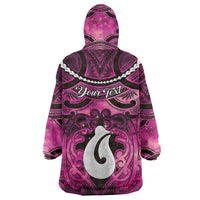 Personalised Maori Matariki Hei Matau Mawhero Wearable Blanket Hoodie Maori Kowhaiwhai Pattern Galaxy LT01 - Polynesian Pride