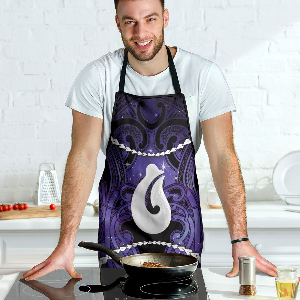 Maori Matariki Hei Matau Waiporoporo Apron Maori Kowhaiwhai Pattern Galaxy