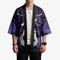 Personalised Maori Matariki Hei Matau Waiporoporo Kimono Maori Kowhaiwhai Pattern Galaxy