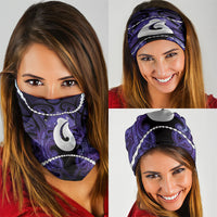 Maori Matariki Hei Matau Waiporoporo Neck Gaiter Maori Kowhaiwhai Pattern Galaxy