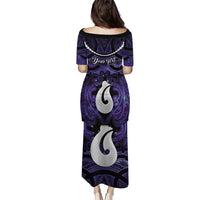 Personalised Maori Matariki Hei Matau Waiporoporo Puletasi Maori Kowhaiwhai Pattern Galaxy