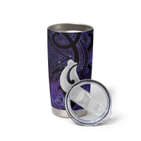 Personalised Maori Matariki Hei Matau Waiporoporo Tumbler Cup Maori Kowhaiwhai Pattern Galaxy