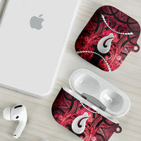 Maori Matariki Hei Matau Whero AirPods Case Maori Kowhaiwhai Pattern Galaxy