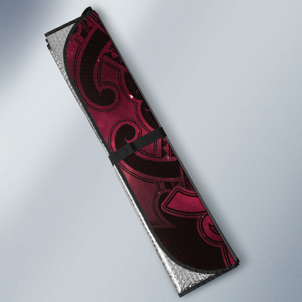 Maori Matariki Hei Matau Whero Auto Sun Shade Maori Kowhaiwhai Pattern Galaxy