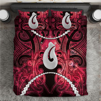 Maori Matariki Hei Matau Whero Bedding Set Maori Kowhaiwhai Pattern Galaxy