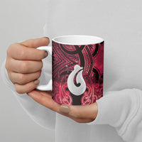 Personalised Maori Matariki Hei Matau Whero Ceramic Mug Maori Kowhaiwhai Pattern Galaxy