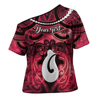 Personalised Maori Matariki Hei Matau Whero Cross Shoulder Shirt Maori Kowhaiwhai Pattern Galaxy