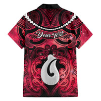 Personalised Maori Matariki Hei Matau Whero Family Matching Off Shoulder Short Dress and Hawaiian Shirt Maori Kowhaiwhai Pattern Galaxy LT01 - Polynesian Pride