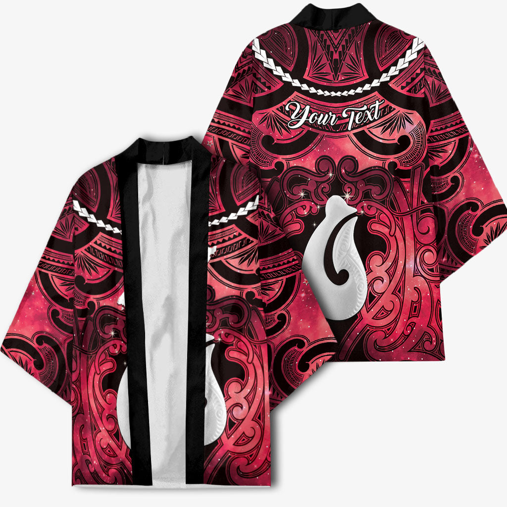 Personalised Maori Matariki Hei Matau Whero Kimono Maori Kowhaiwhai Pattern Galaxy