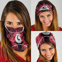 Maori Matariki Hei Matau Whero Neck Gaiter Maori Kowhaiwhai Pattern Galaxy