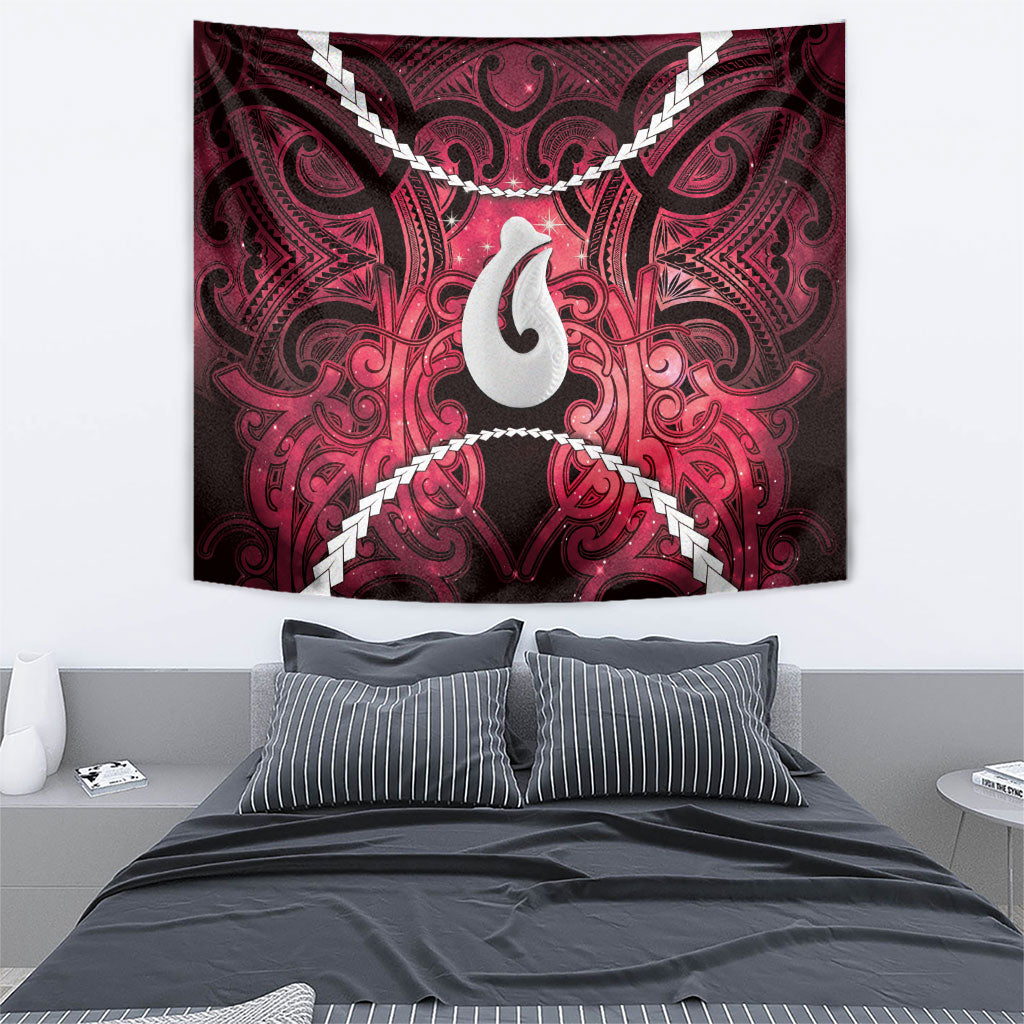 Maori Matariki Hei Matau Whero Tapestry Maori Kowhaiwhai Pattern Galaxy