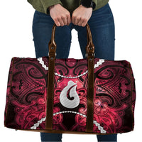 Maori Matariki Hei Matau Whero Travel Bag Maori Kowhaiwhai Pattern Galaxy