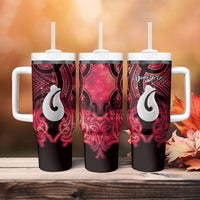 Personalised Maori Matariki Hei Matau Whero Tumbler With Handle Maori Kowhaiwhai Pattern Galaxy