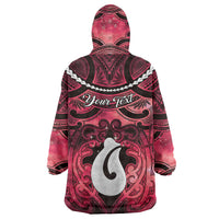 Personalised Maori Matariki Hei Matau Whero Wearable Blanket Hoodie Maori Kowhaiwhai Pattern Galaxy LT01 - Polynesian Pride