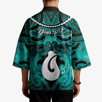 Personalised Maori Matariki Hei Matau Turquoise Kimono Maori Kowhaiwhai Pattern Galaxy