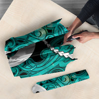 Maori Matariki Hei Matau Turquoise Umbrella Maori Kowhaiwhai Pattern Galaxy