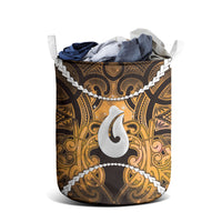 Maori Matariki Hei Matau Kowhai Laundry Basket Maori Kowhaiwhai Pattern Galaxy