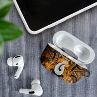 Maori Matariki Hei Matau Kowhai AirPods Case Maori Kowhaiwhai Pattern Galaxy LT01 - Polynesian Pride