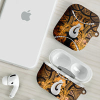Maori Matariki Hei Matau Kowhai AirPods Case Maori Kowhaiwhai Pattern Galaxy LT01 - Polynesian Pride