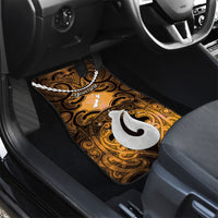 Personalised Maori Matariki Hei Matau Kowhai Car Mats Maori Kowhaiwhai Pattern Galaxy LT01 - Polynesian Pride