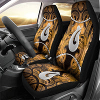 Maori Matariki Hei Matau Kowhai Car Seat Cover Maori Kowhaiwhai Pattern Galaxy