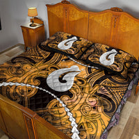 Maori Matariki Hei Matau Kowhai Quilt Bed Set Maori Kowhaiwhai Pattern Galaxy LT01 - Polynesian Pride