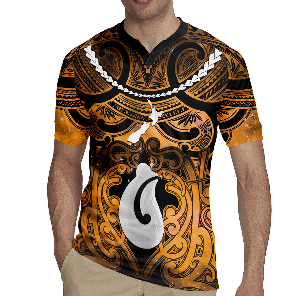 Personalised Maori Matariki Hei Matau Kowhai Rugby Jersey Maori Kowhaiwhai Pattern Galaxy