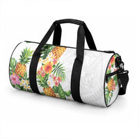 Hawaii Pineapple Tropical Duffle Bag Luminous Hibiscus Plumeria