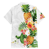Hawaii Pineapple Tropical Family Matching Mermaid Dress and Hawaiian Shirt Luminous Hibiscus Plumeria LT01 - Polynesian Pride