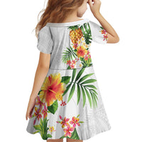 Hawaii Pineapple Tropical Family Matching Puletasi and Hawaiian Shirt Luminous Hibiscus Plumeria LT01 - Polynesian Pride
