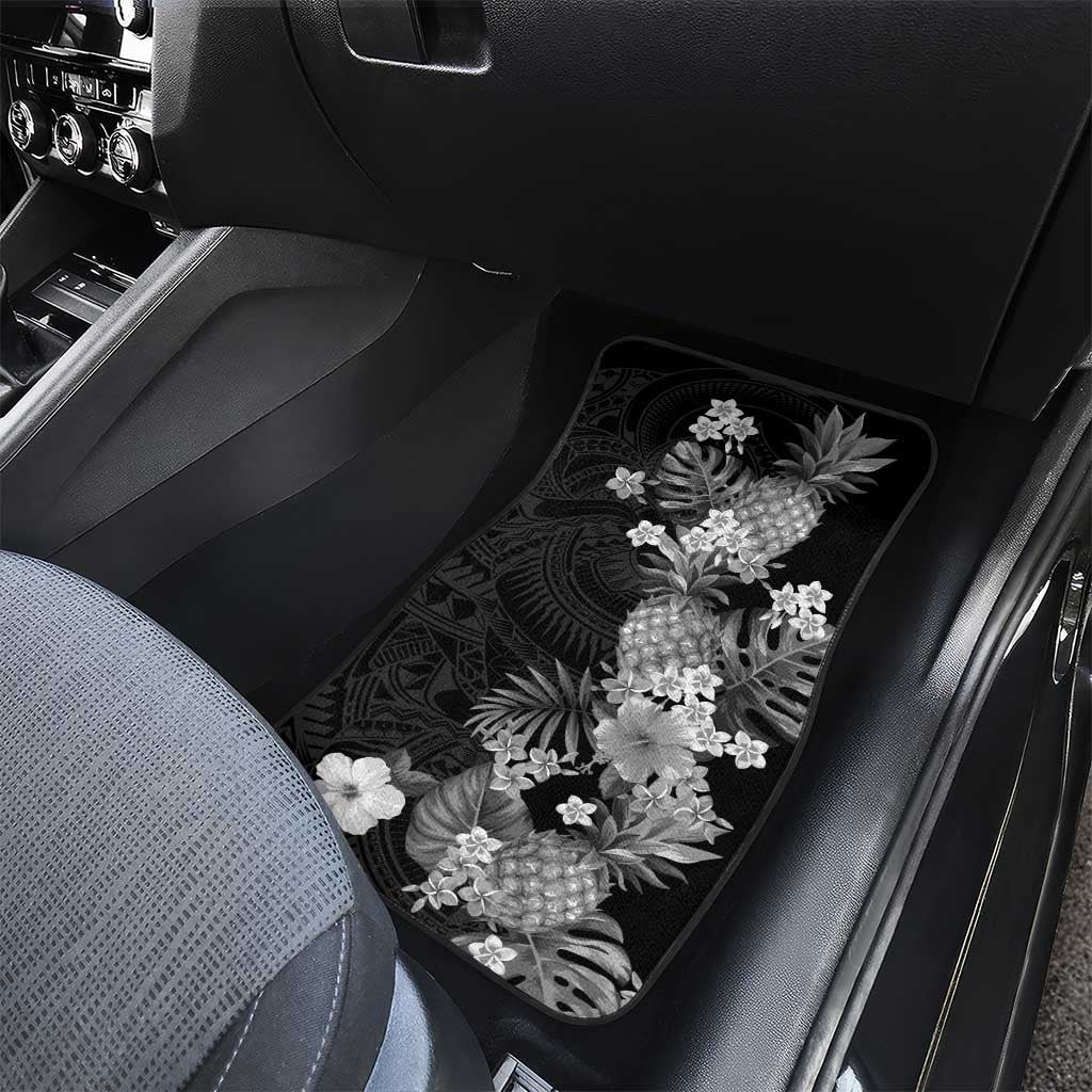 Hawaii Pineapple Tropical Car Mats Neutral Hibiscus Plumeria LT01 - Polynesian Pride