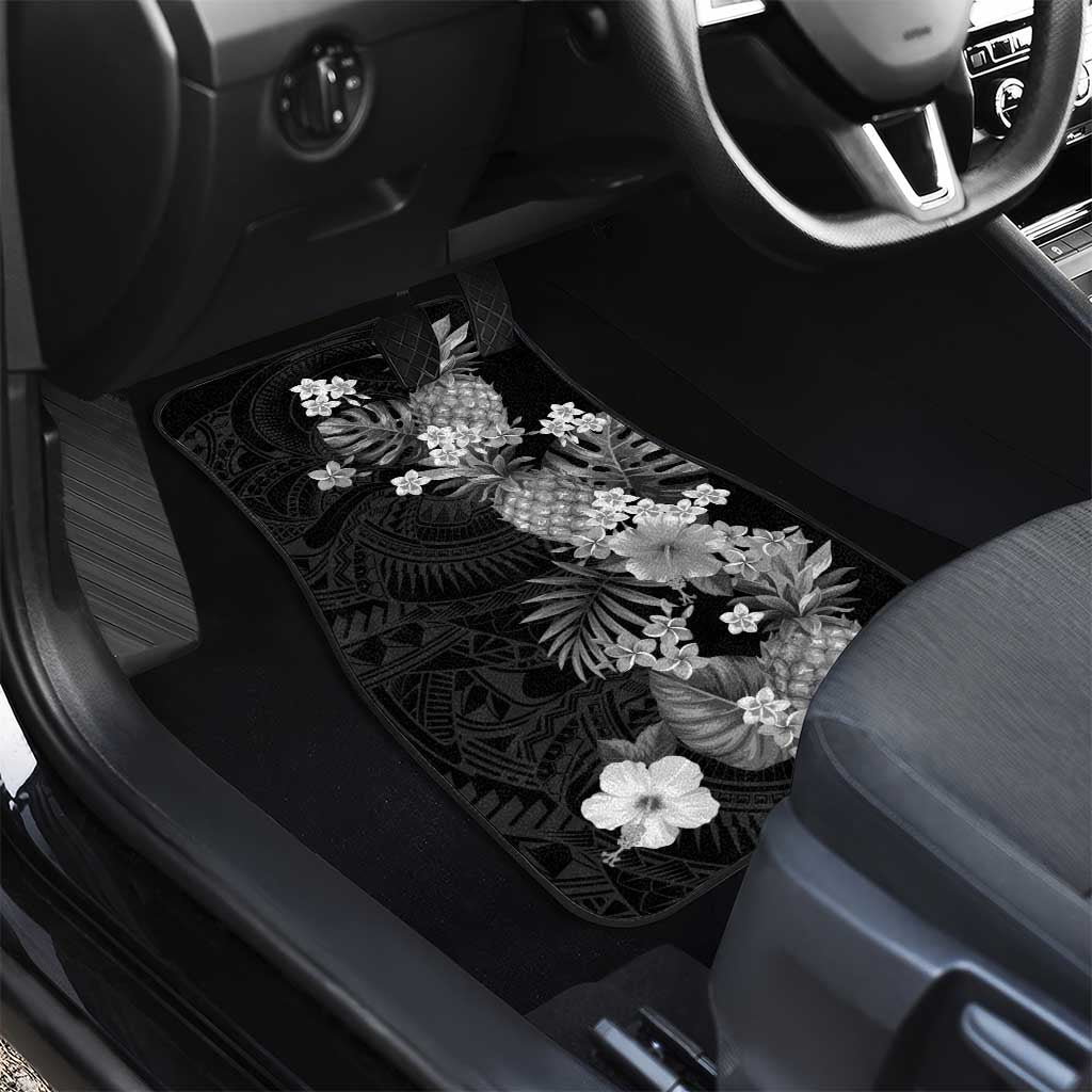 Hawaii Pineapple Tropical Car Mats Neutral Hibiscus Plumeria LT01 - Polynesian Pride