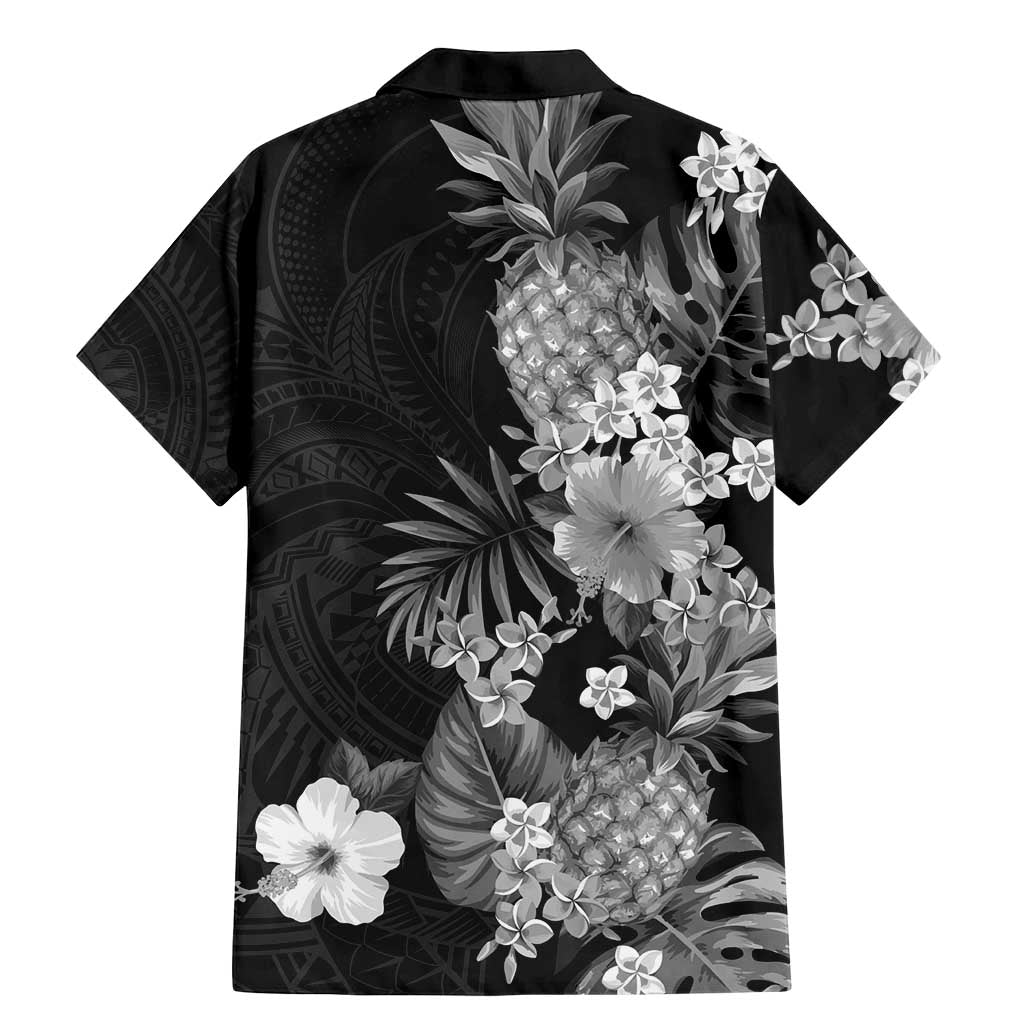 Hawaii Pineapple Tropical Family Matching Mermaid Dress and Hawaiian Shirt Neutral Hibiscus Plumeria LT01 - Polynesian Pride