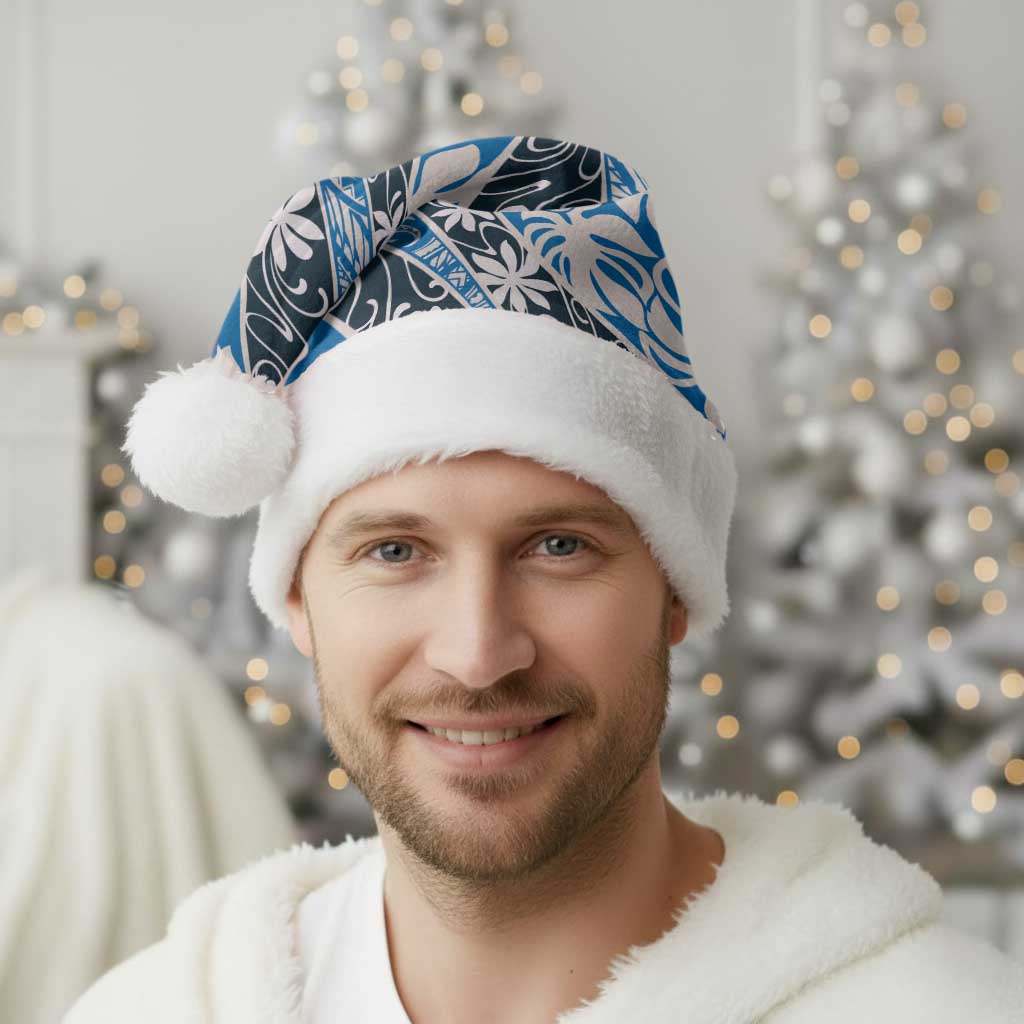Ninamu Tahiti Tiare Monstera Christmas Santa Hat Polynesian Pattern Curve Style LT01 - Polynesian Pride