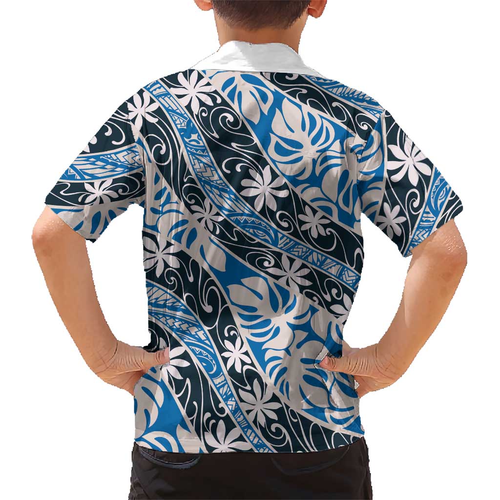 Ninamu Tahiti Tiare Monstera Family Matching Mermaid Dress and Hawaiian Shirt Polynesian Pattern Curve Style LT01 - Polynesian Pride