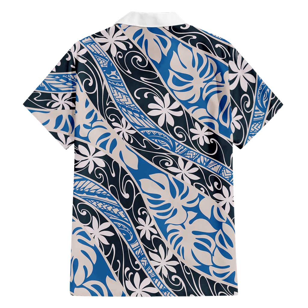 Ninamu Tahiti Tiare Monstera Family Matching Off Shoulder Maxi Dress and Hawaiian Shirt Polynesian Pattern Curve Style LT01 - Polynesian Pride