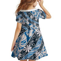 Ninamu Tahiti Tiare Monstera Family Matching Puletasi and Hawaiian Shirt Polynesian Pattern Curve Style LT01 - Polynesian Pride